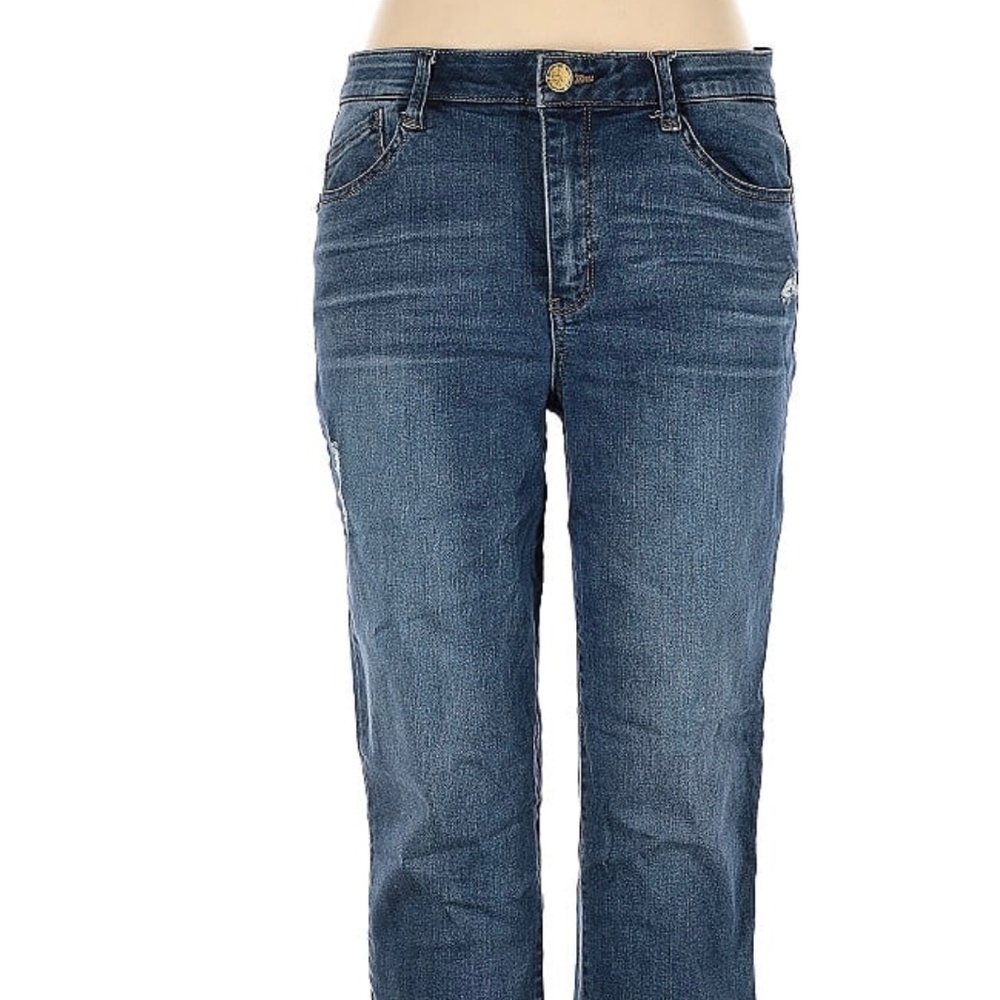 Democracy “Ab technology” cropped jeans